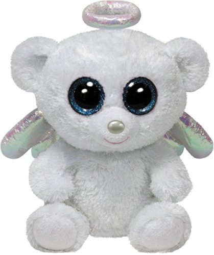 Ty T.Y 36812 - Angel Bear Beanie Boos Halo, Plüschbär, 10,1 cm