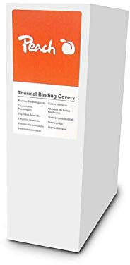 Peach PBT406-08 Thermobindemappe, A4, 120 Blätter, 80 g/m², 80 Stück, weiß