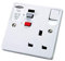 Timeguard TFP02WL RCD Single Latching Socket - White