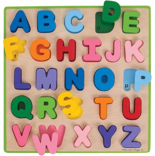 Bigjigs Toys Chunky Alphabet Puzzle - Educational Jigsaw