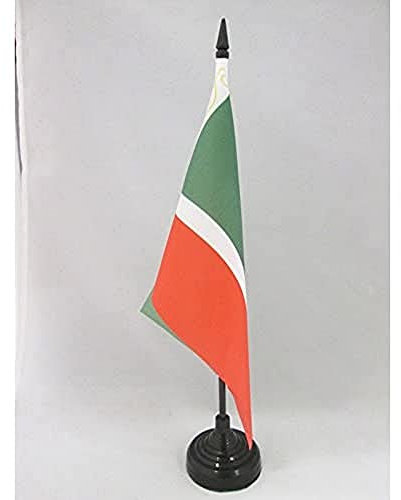 AZ FLAG - Tischflagge Tschetschenien - 21x14 cm - Tschetschenisch Tischfahne 14 x 21 cm - Flaggen