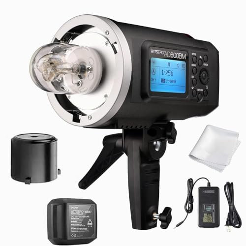 Godox AD600BM Bowens Mount 600Ws GN87 High Speed Sync Outdoor Flash Strobe Light with Built-in 2.4G Wireless X System and 8700mAh Battery Pack