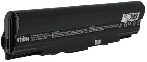 vhbw 1x Akku kompatibel mit Asus Eee PC 1201HAG, 1201HAB, 1201, 1201N, 1201K, 1201NL, 1201HA Notebook (4400 mAh, 11,1 V, Li-Ion)
