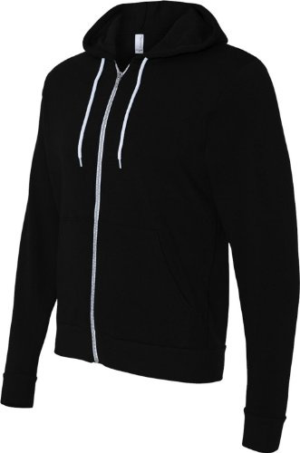 Canvas Unisex Zip-Up Hoodie - Black - M