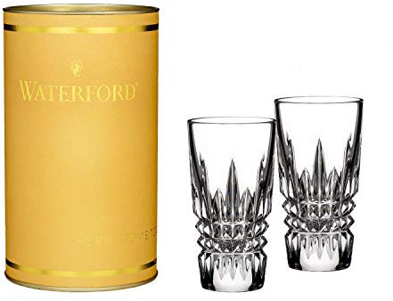 Waterford Giftology 40000919 Lismore Diamond Shot Glass 59ml Pair, 24% Lead Crystal