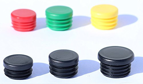 Stopfen F250 R-28 fuer Rundrohr - Möbelgleiter Kunststoff als Stuhlgleiter Tischgleiter Bürostuhl Gartenstuhl Stahlrohrmoebel Schulmöbel Hotel Gastronomie Dekaform Bodenschoner 28 mm* schwarz (100)