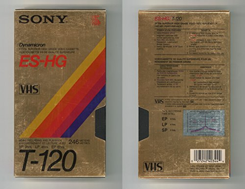 Sony Dynamicron ES-HG Blank VHS Tape