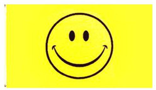 Smiley Fahne 1.52 X meters 0.91 meters