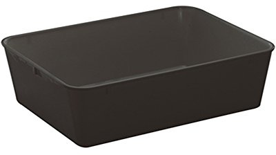 WACA 1454 Auslageschale Präsentationsschale 340 x 250 x 100 mm, Farbe:schwarz