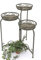 DanDiBo Blumentreppe Metall Rund 72 cm Blumenständer mit 3 Körbe 11136 Blumenständer Blumensäule Pflanzenständer Holzablage