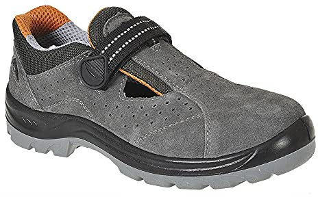 Portwest Sandale Obra Steelite S1, Couleur: Gris, Taille: 38, FW42GRR38