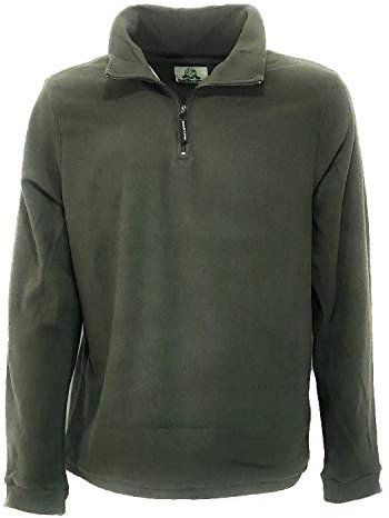 fratelliditalia.org Maglia Maglione Uomo Pile Zip Calda Neve Montagna Sci Invernale