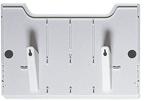 Exacompta - Ref 63140D - Literature Holder Wall Element - 80 x 327 x 213mm in Size, Suitable for A4 Landscape Documents, Easy to Wall Mount, Transparent Plastic - Light Grey