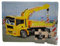 alles-meine.de GmbH 20 Teile Rahmenpuzzle LKW mit Kranaufsatz mit Gesicht Puzzle Legespiel