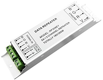 EUROLITE LED Strip Verstärker | RGB-Leistungsverstärker für LED Strips | LED-Repeater zur Verlängerung der LED-Streifen