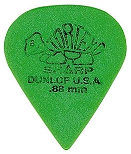 Dunlop Tortex Sharp Guitar Picks - .88mm Green (72-pack)