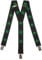 Olata Hosenträger extra starken mit 3 Clips Y-Form, Gedruckt Design - 4cm. Cannabis