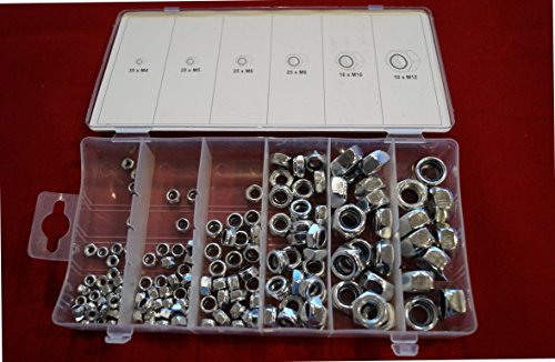 300 PCS SS STEEL NUTS METRIC ASSO