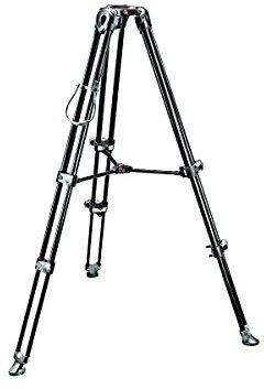 Manfrotto Aluminium Teleskop Doppelrohr Stativ MVT502AM mit 75 mm Halbschale schwarz