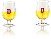 DUVEL New Beer Glass Chalice 2016 Edition 33cl (Set of 2) + 2 Beer Mats