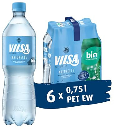 VILSA Mineralwasser Naturelle, 6 x 0,75 l PET