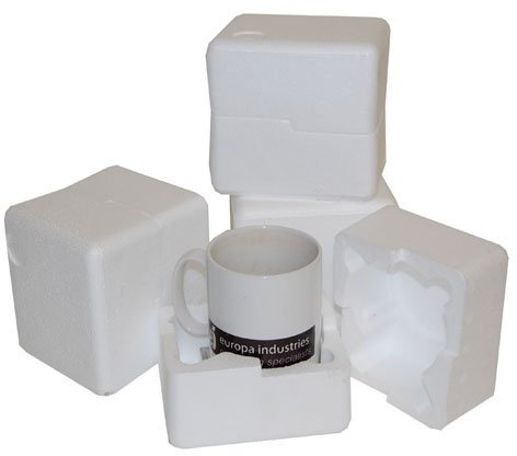 25 11oz Polystyrene Foam Mug Cup Packaging Mailing Postal Boxes