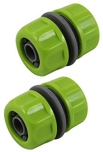 com-four® 2X Schlauchverbinder für den Gartenschlauch - Schlauchkupplung - Schlauch-Reparator - Schlauch-Anschluss - 13 mm, 1/2 (0,5 Zoll) (Set11 - Adapter 2 Stück)