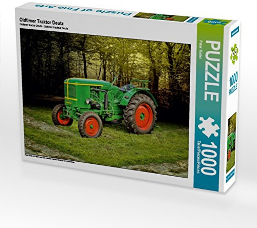 CALVENDO Puzzle Oldtimer Traktor Deutz 1000 Teile Puzzle quer | Lege-Größe cm Foto-Puzzle für glückliche Stunden