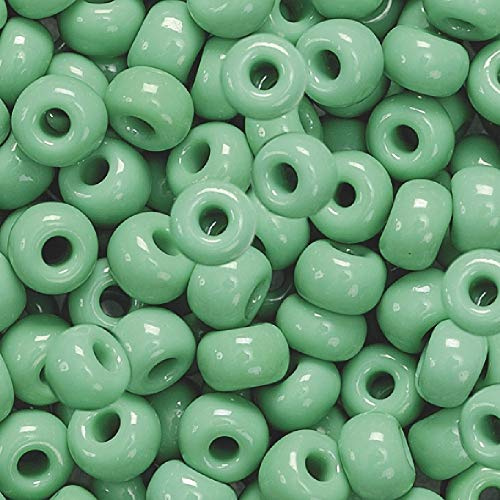 Gütermann / KnorrPrandell 3102440 - Indianerperlen opak 5mm grün, 17 g/Dose