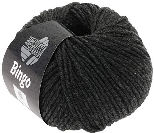 LANA GROSSA Bingo Melange | Extrafeine Merinowolle waschmaschinenfest und filzfrei | Handstrickgarn aus 100% Schurwolle (Merino extrafein) | 50g Wolle zum Stricken & Häkeln | 80m Garn FB 4