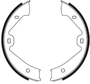 Bosch 0 986 487 755 Brake Shoe Set, parking brake