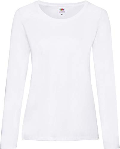 Fruit of the Loom Long-Sleeve T-Shirt in and Sizes - White - XXL