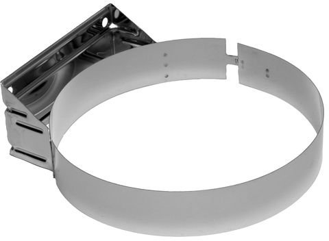 Abrazadera pared inoxidable tubo estufa 200 mm