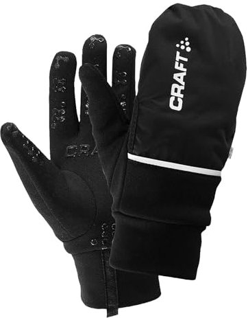 Craft Radhandschuh Lang 2 In 1 Hybrid Weather Gloves, Black,XXL