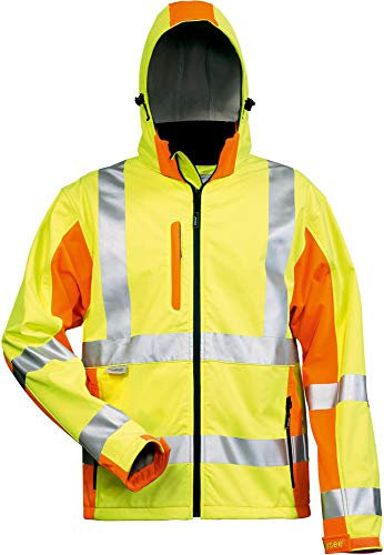 Elysee Warnschutz-Softshelljacke Adam Größe, 1 Stück, S, gelb/orange, 22735-S