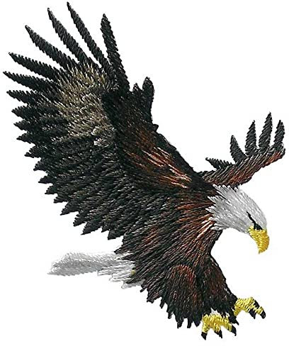 Mono-Quick GmbH Applikationen - Tiermotive - aufbügelbar Eagle ca. 3,0x7,0 cm farbig
