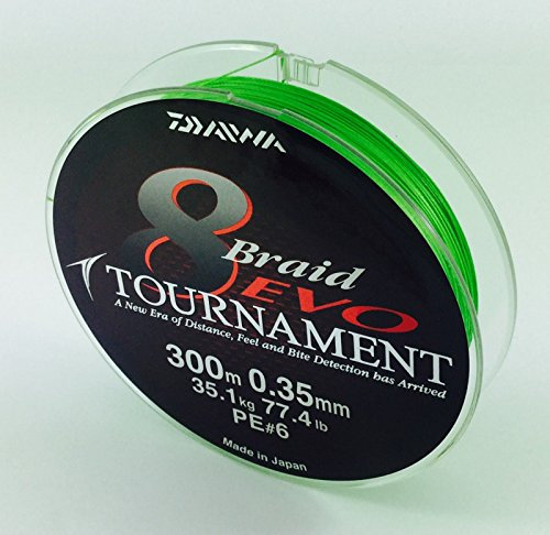 Daiwa Tournament 8 Braid EVO 0.35mm 35,1kg 300m ch Geflochtene Schnur