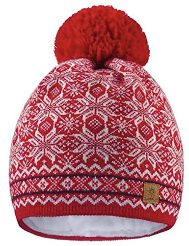 Morefaz Mütze London Wolle Strickmütze Nordic mit Bommel Herren Damen Winter Warm Ski Snowboard MFAZ Ltd Gr. Regulär, Lolly 96