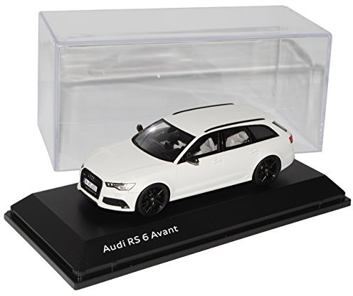 Spark A-U-D-I A6 RS6 C7 Avant Kombi Gletscher Weiss Ab 2013 1/43 Modell Auto