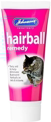 Johnsons Vet Hairball Remedy Malt-Flavoured Paste for Cats and Kittens, 50g Tube
