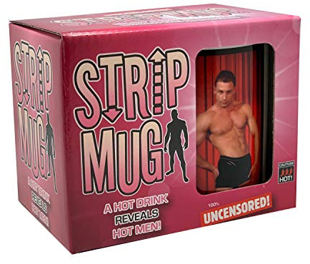 Diabolical Gifts DP0893 Strip Mugs Naked Men Valentines Naughty Present