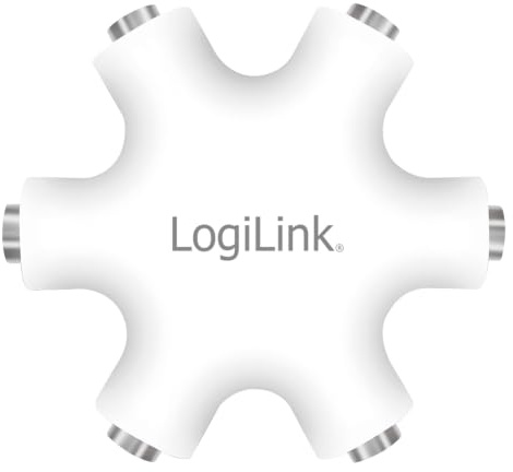 LogiLink Audio-Adapter 3,5 mm Klinke (3-Pin/TRS) zu 5X 3,5 mm Klinke (3-Pin/TRS)
