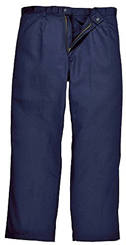 Portwest BZ30 Maximum Protection Bizweld Trousers Navy Tall, Small