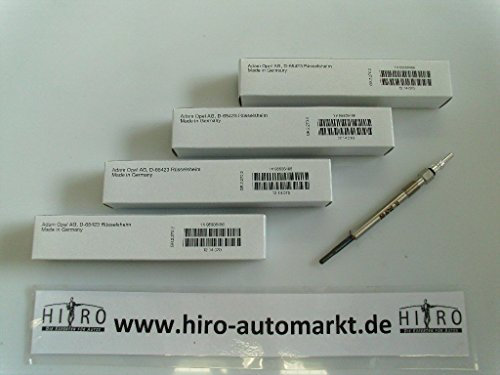 4x Glühkerze Original Opel 1214070