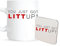 You Just Got Litt Up 10oz wei� Tasse & Untersetzer-Set Funny.