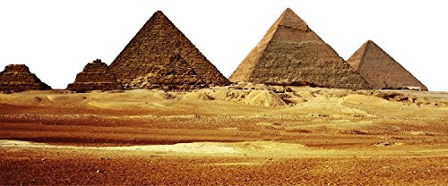 Selbstklebendes Wandtattoo, Motiv: Ägypten, antike ägyptische Pyramide, Gizeh, Cheops