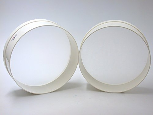 COSMOPLAST 2815024 Setaccio con Rete in Nylon da 1 Mm, Bianco, 24 Cm
