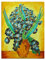 Fokenzary Peinture à l'huile peinte à la main sur toile Vincent Van Gogh Reproduction d'iris classique Décoration murale encadrée prête à accrocher