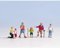 NOCH® Figuren-Set „Wanderer“, H0 Maßstab 1:87, handkolorierte Miniaturfiguren ideal für Modellbahn und Diorama