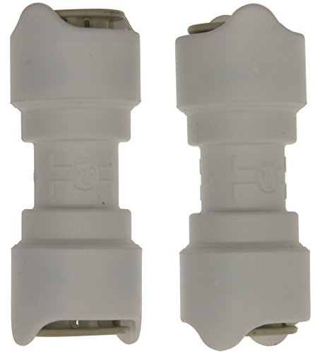 Whale Equal Straight Connector (Pack of 2) - White, 12 mm